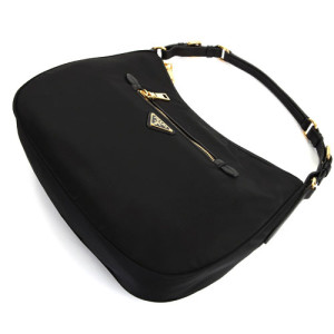 Prada Black Tessuto Hobo Bag