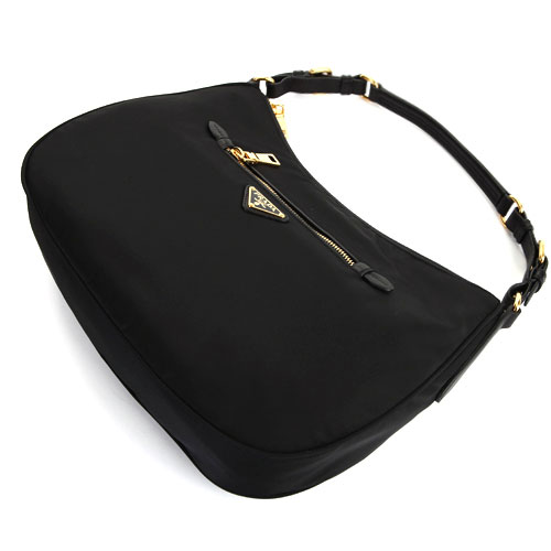 Prada Black Tessuto Hobo | Coquette of Las Vegas  